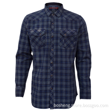 Women's Flannel Turn Down Collar Blouse